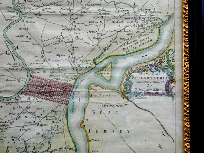 A Fine Antique Map of Philadelphia Published in 1777 — image 2